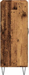 vidaXL - Dressoir - 69,5x34x90 - cm - bewerkt - hout - oud - houtkleurig