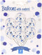 Ballonnen met Blauwe Confetti, 8st.