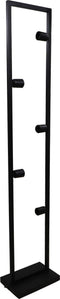 HSM Collection - Vloerlamp open frame 5-lichts - 30x20x158 - Gepoedercoat zwart - Metaal