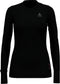 ODLO BL TOP Crew neck l/s MERINO 200 Thermoshirt - 100% Merinowol - Zwart - Maat L