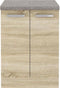 Lage kast met 2 draaideuren - Sonoma eiken decor - B 60 x D 51,6 x H 85 cm - LASSEN