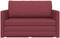 vidaXL - Vloersofa - Bed - 2-in-1 - wijnrood - 124x71x78 - cm - textiel