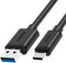 Just Mobile UNITEK Y-C474BK USB-kabel 1 m USB 3.2 Gen 1 (3.1 Gen 1) USB A USB C Zwart