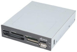 Akasa AK-ICR-07 - Geheugenkaartlezer - USB 2.0 - Grijs