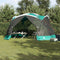vidaXL - Camping - Muggennet - met - Deuren - Groen - 4-Persoons - Waterdicht