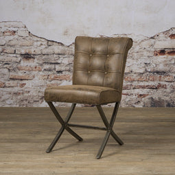 SIDD Barcelona sidechair - fabric cherokee 9 brown