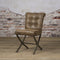 SIDD Barcelona sidechair - fabric cherokee 9 brown