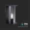 V-TAC VT-81050 - LED Buiten Wandlamp - E27 Fitting - IP44 - Mat Zwart