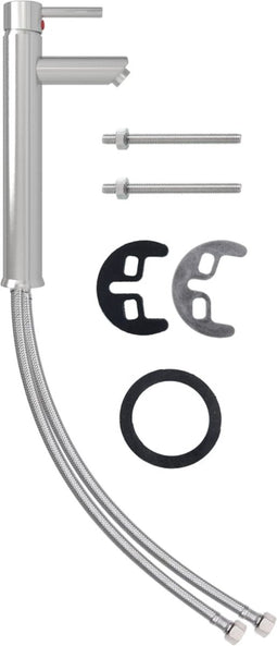 vidaXL - Badkamermengkraan - 12x30 - cm - zilverkleurig