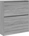Schoenenkast 80x21x87,5 cm bewerkt hout grijs sonoma eikenkleur