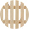 Esschert Design Ronde Houten Plantentrolley 28.7x28.8x8.3 cm