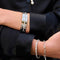 CO88 Collection 8CB-90094 - Bangle met hartjes - one-size - goudkleurig