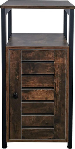 VDD Nachtkastje - Kastje - Industrieel - Vintage Bruin - Halkastje - Bijzettafel - 37x78x21 cm
