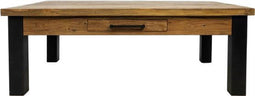 HSM Collection Salontafel Atlanta 125x75cm Rustiek Oud Teak/Metaal