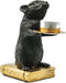 Housevitamin Muis Waxinelichthouder - Decoratieve Kaarsenhouder - 8x10x17 cm - Zwart