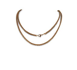 Silventi 980600542 Vossenstaart collier - 3 mm - 42+5 cm - rosegoudkleurig