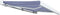 vidaXL - Luifel - gemotoriseerd - 450x300 - cm - blauw - en - wit