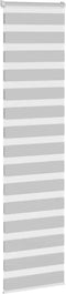vidaXL - Zebra - rolgordijn - 55x230 - cm - stofbreedte - 50,9 - cm - lichtgrijs