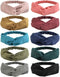 10 Stuks Boho Hoofdbanden voor Vrouwen Vintage Bloem Afgedrukt Criss Cross Geknoopt Elastische Haarb