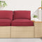 vidaXL - Palletkussen - voor - Zit - Wijnrood - 80x80x12 - cm - Oxfordstof