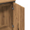 vidaXL - Wastafelkast - 60x30x60 - cm - bewerkt - hout - artisanaal - eikenkleurig