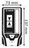 Bosch Professional - LR 7 - Lijnlaser Ontvanger - Detectie groene en rode laserlijnen (2 stuks)
