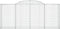 vidaXL - Schanskorven - 3 - st - gewelfd - 300x50x120/140 - cm - ijzer