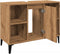 vidaXL - Wastafelkast - 80x33x60 - cm - bewerkt - hout - artisanaal - eikenkleur