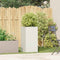 vidaXL - Plantenbak - 40x40x80 - cm - koudgewalst - staal - wit