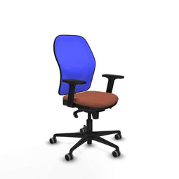 Piqueras y Crespo 2D036G0 - Bureaustoel - Verstelbare hoogte met armleuning - Blauw Bruin