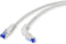 Renkforce RJ45 RJ45kabel Aansluitkabel CAT 6A S/FTP 0.50 m Grijs 90° haaks naar onder