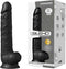SILEXD - Realistische XXL Dildo - 38 x 7 cm - Zwart