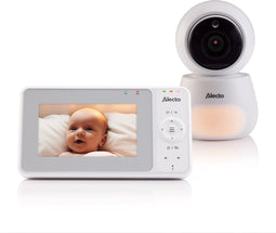Alecto DVM2043 - Babyfoon met camera - 4,3 inch kleurenscherm - Uitbreidbaar tot 4 camera's - Wit