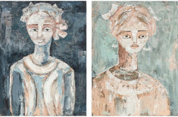 Schilderij DKD Home Decor 90 x 3,7 x 120 cm Koloniaal 90 x 4 x 120 cm Afrikaanse (2 Stuks)