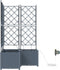 vidaXL - Tuinplantenbakken - met - Waterreservoir - 3 - stuks - Lichtgrijs