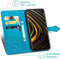 iMoshion Hoesje Geschikt voor Xiaomi Poco M3 Hoesje Met Pasjeshouder - iMoshion Mandala Bookcase - Turquoise