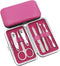 Super Deluxe Manicureset - Inclusief opbergetui en accessoires - RVS - Zwart (1 set)