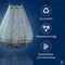 Lumiz Solar Tuinverlichting - Tuinverlichting op zonne energie - Tuinverlichting - Buitenlampjes - Tuinverlichting op zonneergie - Buitenverlichting - Decoratie - Fiore Tulip - 20 cm - Grijs Blauw