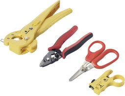 TOOLCRAFT TO-9621810 Glasvezelgereedschap Incl. kabelsnijder, Incl. kabelontmanteling 0 tot 25 mm