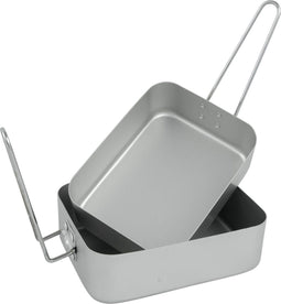 Bo-Trail Pannenset - 2-delig - Nestbaar met klapgreep - Aluminium (2 stuks)