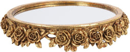 Baroque - Decoratief Dienblad - Spiegelplateau 30 cm - Goud - Polyresin