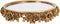 Baroque - Decoratief Dienblad - Spiegelplateau 30 cm - Goud - Polyresin