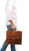BURKELY Scott Briefcase 2 - Laptoptas 15 inch - 2 A4 document vakken - Cognac