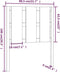 vidaXL - Hoofdbord - 80,5x4x100 - cm - massief - grenenhout