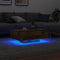 vidaXL - Salontafel - met - LED-verlichting - Oude - Hout - 85x55x31 - cm