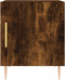 vidaXL - Nachtkastje - 40x40x50 - cm - bewerkt - hout - gerookt - eikenkleurig