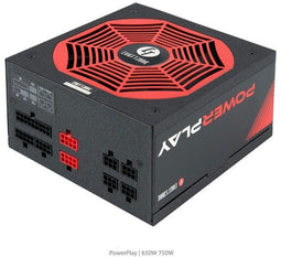 Chieftec Chieftronic PowerPlay 750W - PSU - 80 PLUS Gold - Zwart Rood