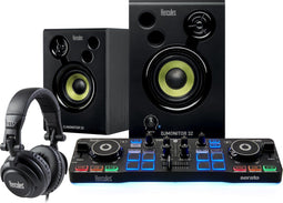 Hercules DJ Starter Kit - DJ-controller met Serato DJ Lite - Actieve speakers en koptelefoon - Zwart