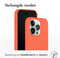Accezz Liquid Silicone Backcover - MagSafe - Schokabsorberend - Oranje