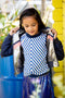 B. Nosy Kids - Meisjes Jas - Reversibel bomberjack met v-vormig detail - Maat 110